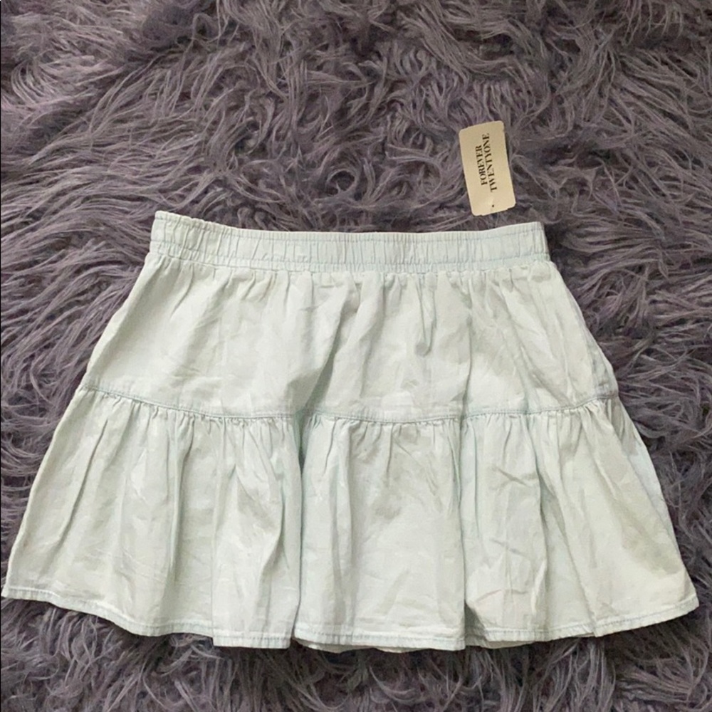 Forever 21 light denim color mini skirt